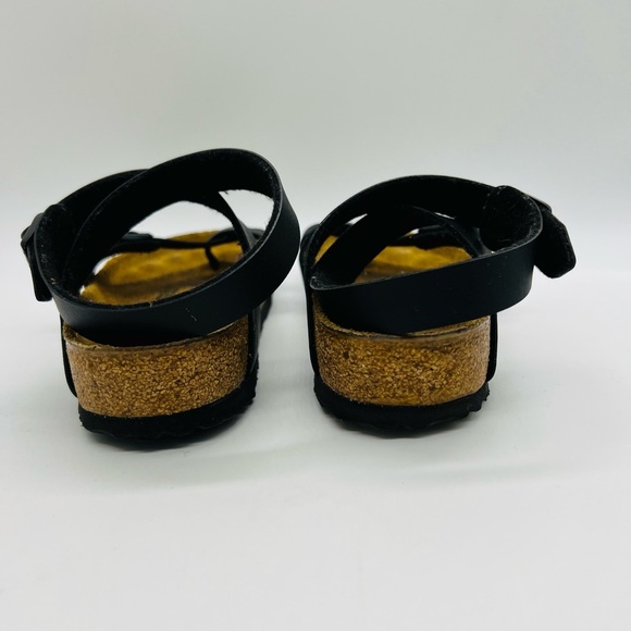 Birkenstock Women's Black and Tan Sandals Size 39 - Picture 7 of 15